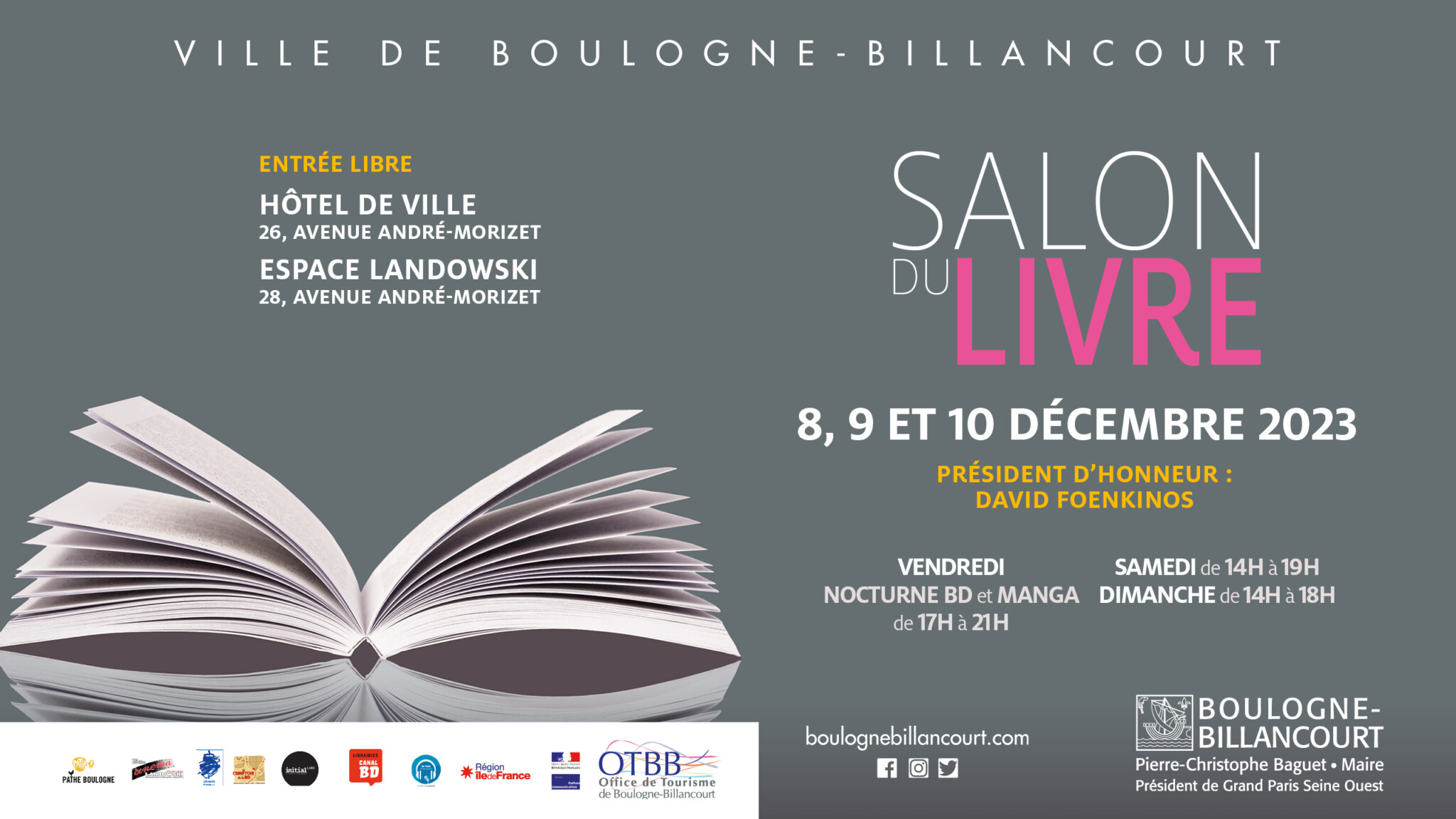 affiche salon du livre Boulogne