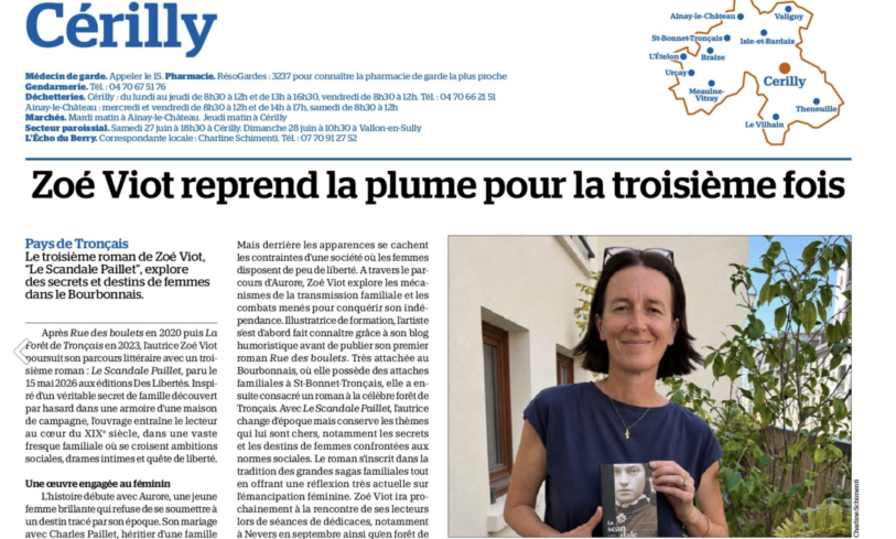 Le scandale Paillet dans l'Echo du Berry Zoé Viot